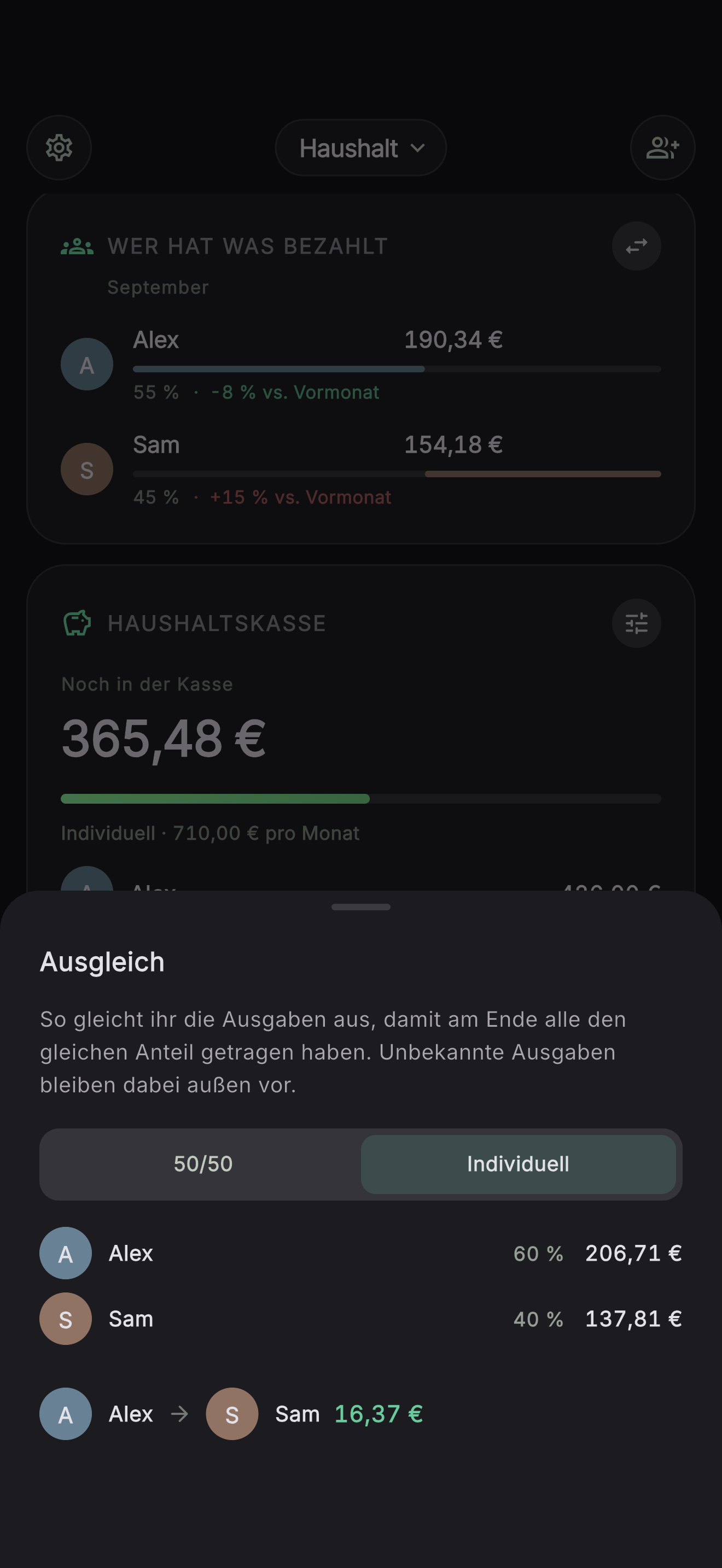 Fair ausgleichen